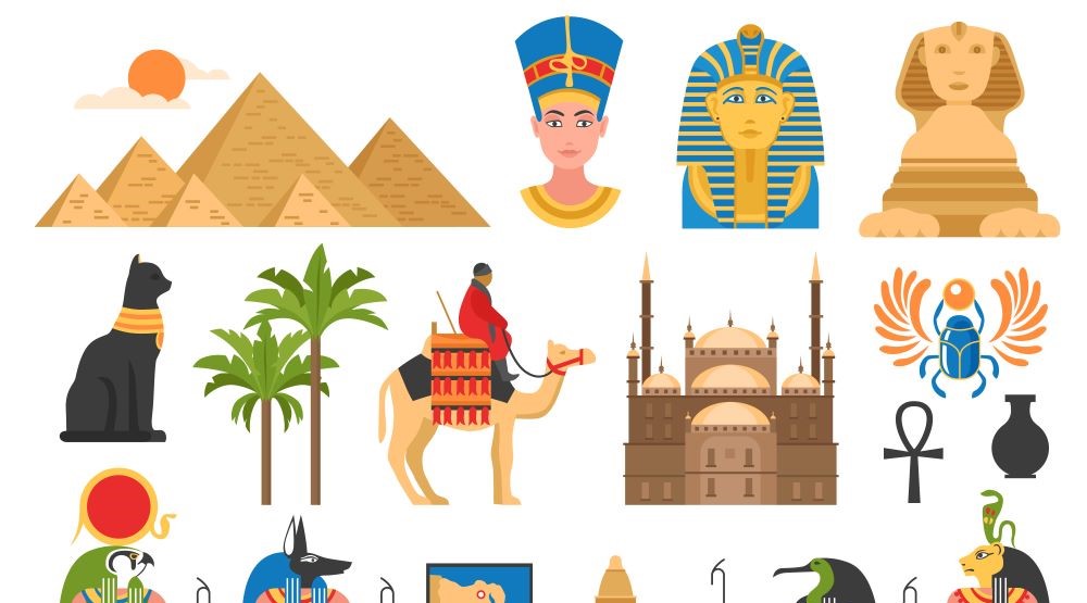 vloek van de farao egyptische symbolen